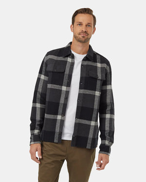 Tentree Heavy Weight Flannel Jacket Meteorite Black/Cabin Plaid