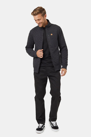 TenTree Begbie Full Zip Meteorite Black Heather