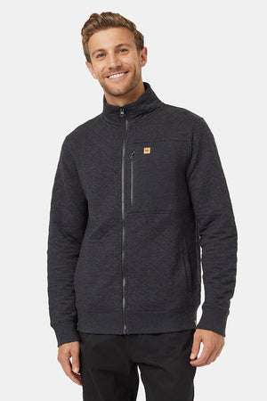 TenTree Begbie Full Zip Meteorite Black Heather