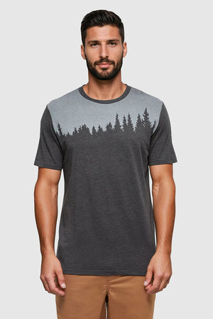TenTree Retro Juniper T-Shirt Meteorite Black Heather