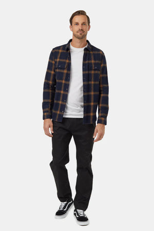 TenTree Kapok Flannel Colville Midnight Blue/City Plaid