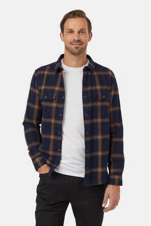 TenTree Kapok Flannel Colville Midnight Blue/City Plaid
