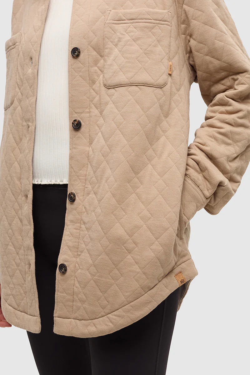 TenTree Dunes Shacket Birchwood Heather