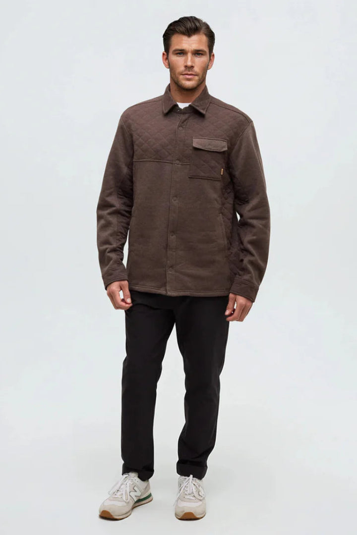 Ten Tree Helmcken Shacket Kona Heather