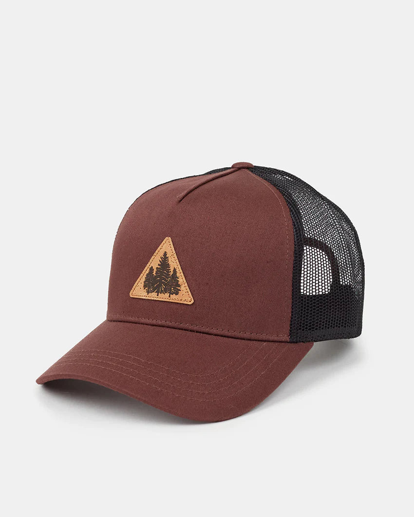 Tentree Pine Trio Altitude Hat Deep Mahogany/Cork Patch