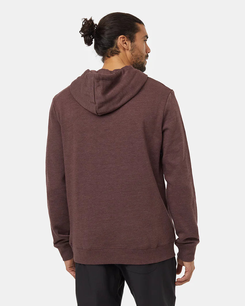 Tentree Juniper Cork Patch Hoodie Deep Mahogany Heather