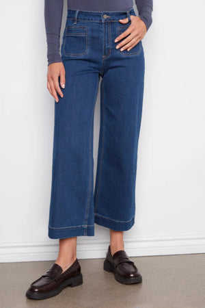 Charlie B Cropped Patch Pocket Indigo