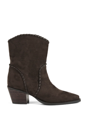 Billini Donovan Short Boot Dark Cacao Suede