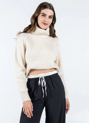 C'est Moi Crop Turtleneck Sweater