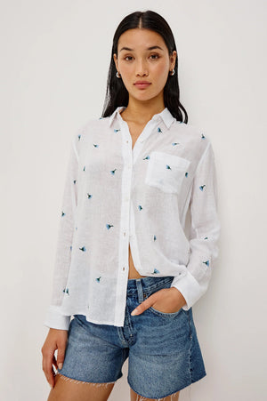 Rails Charli Shirt Bluebell Carnations