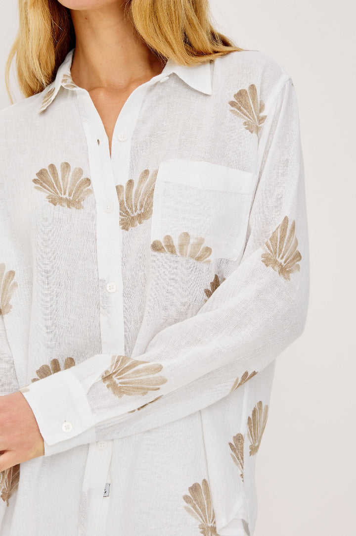 Rails Charli Shirt Taupe Seashells