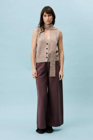 Frnch Sauge Jean Aubergine