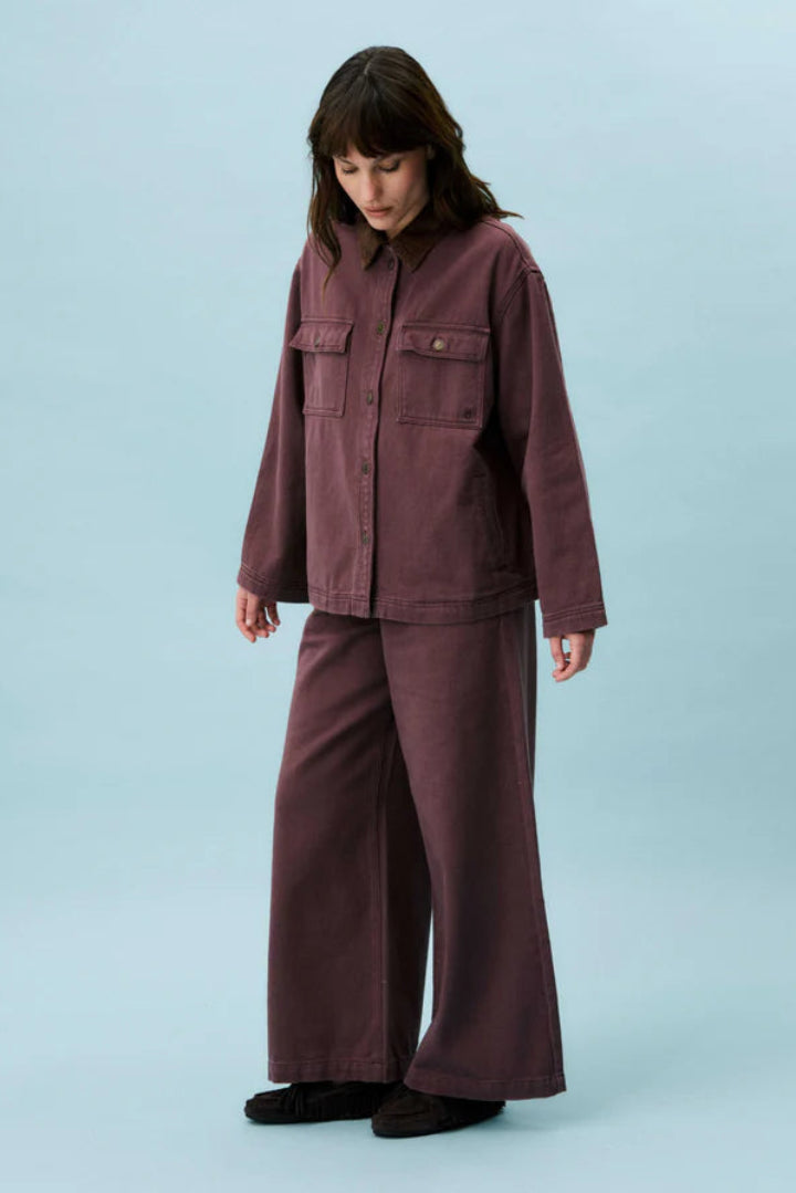Frnch Mauve Jacket Aubergine