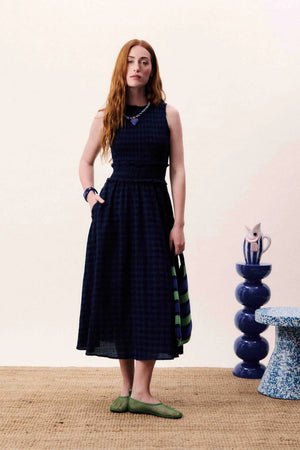 Frnch Saquarema Dress Bleu Marine