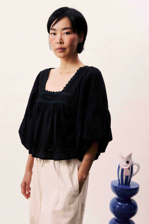 Frnch Fluvia Top Noir