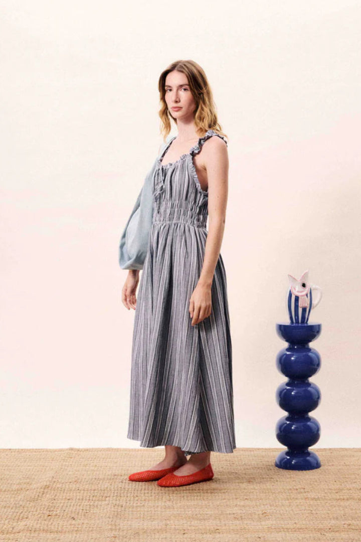 Frnch Obea Dress Bleu Jean