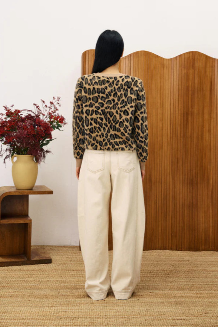 Frnch Canna Pullover Leopard