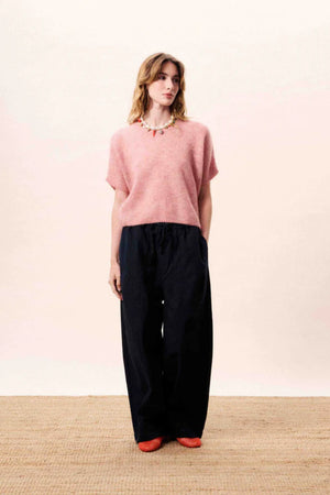 Frnch Gocta Sweater Rose Pale