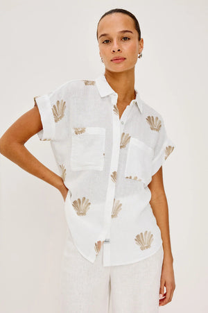 Rails Cito Shirt Taupe Seashells