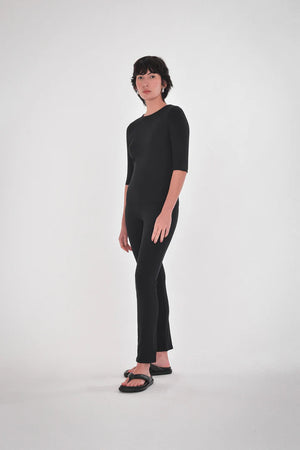 Paper Label Akari Crew Neck Black