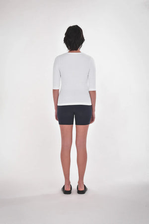 Paper Label Akari Crew Neck Bright White