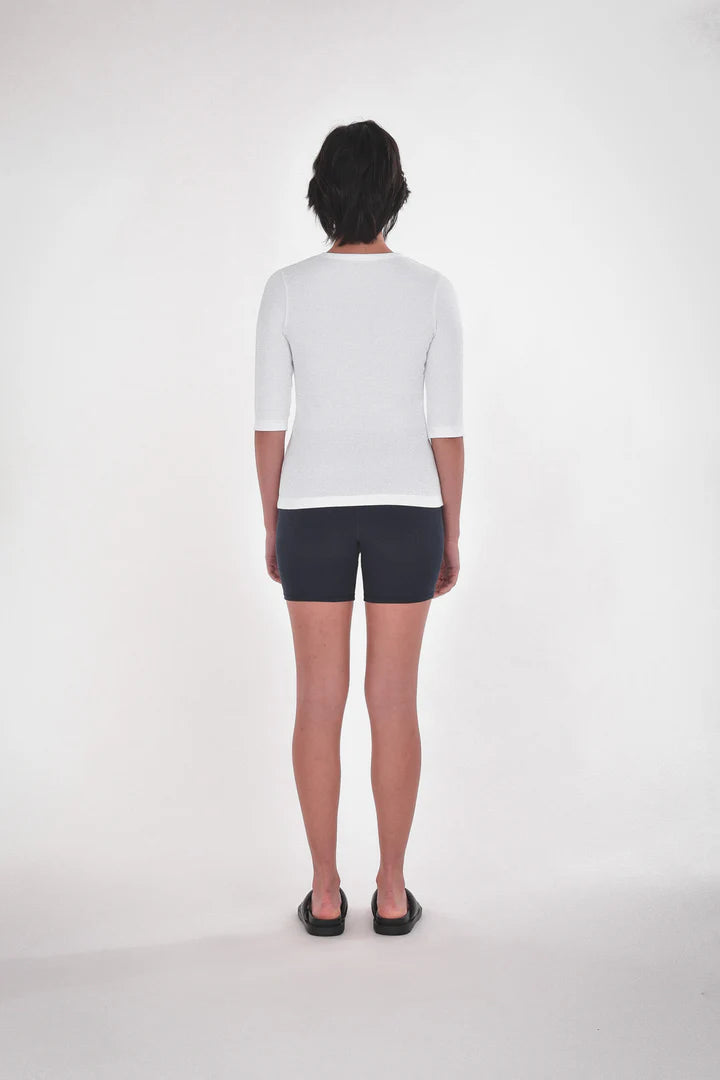 Paper Label Akari Crew Neck Bright White