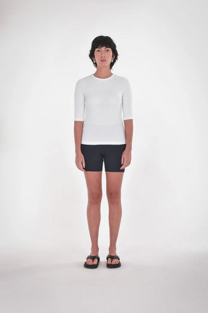 Paper Label Akari Crew Neck Bright White