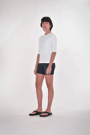 Paper Label Akari Crew Neck Bright White