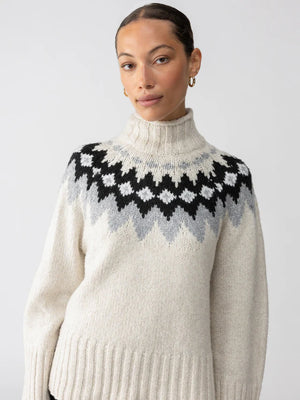 Sanctuary Tis the Season Fairisle Sweater Toasted Almond Multi