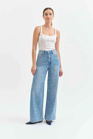 Daze Far Out High Rise Wide Leg Dazey