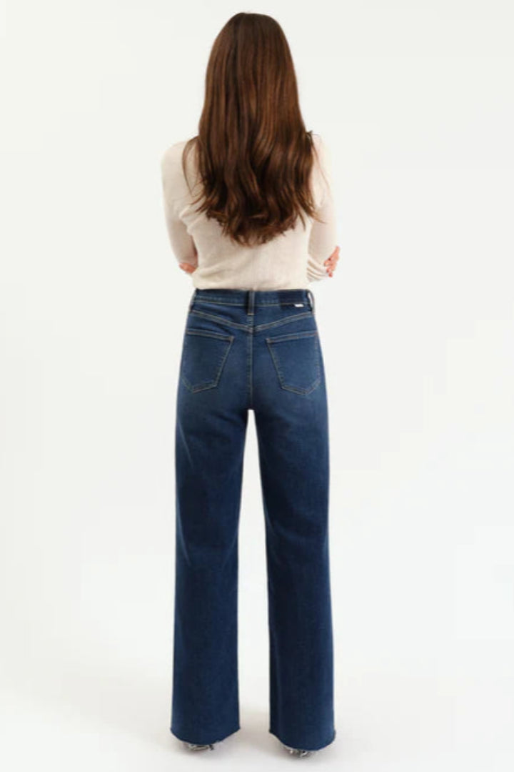Daze Far Out High Rise Wide Leg Waterfall
