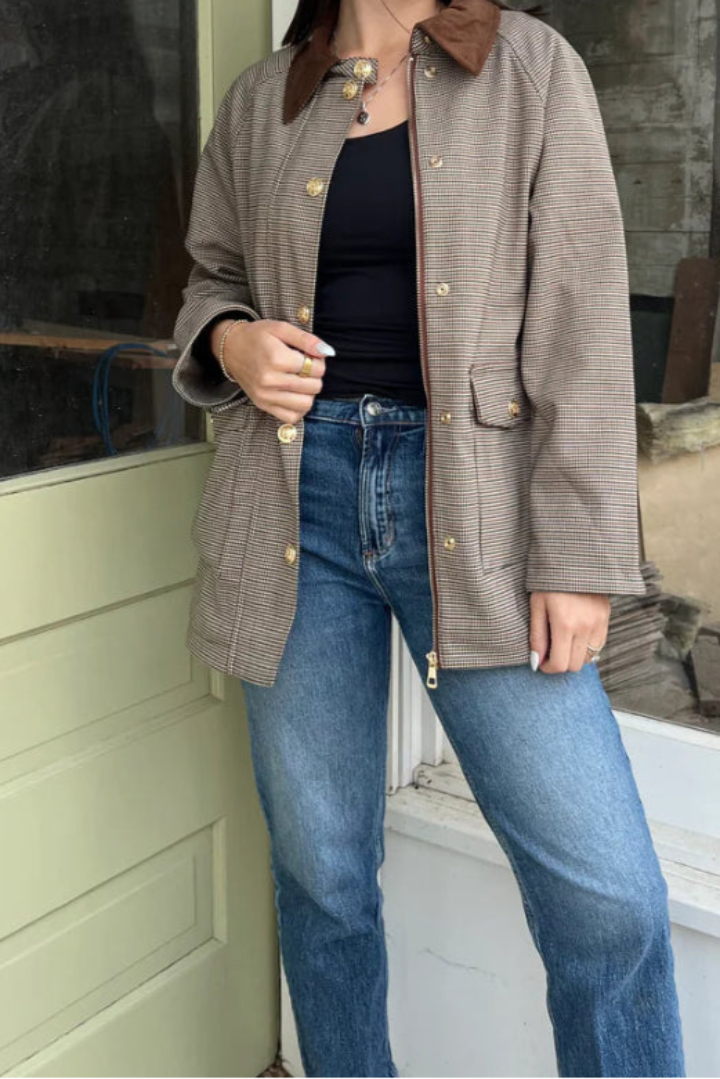 RD Style Bea Quilted Jacket Brown