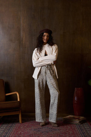 Kuwalla Shelly Leopard Wide Leg Pant