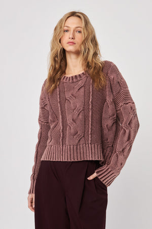 John + Jenn Knit Pullover Vintage Hazelnut