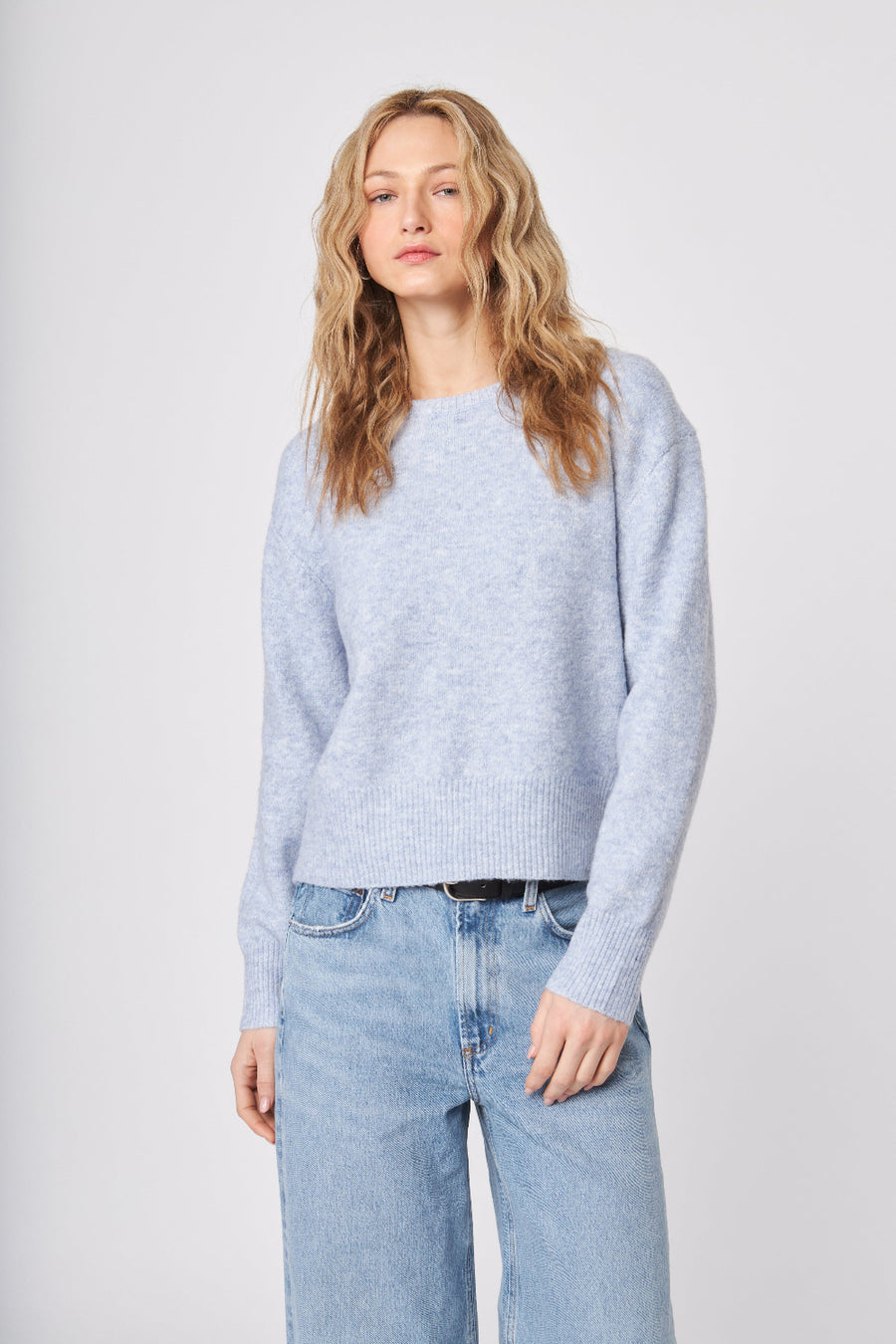 John + Jenn Crewneck Sweater Chambray
