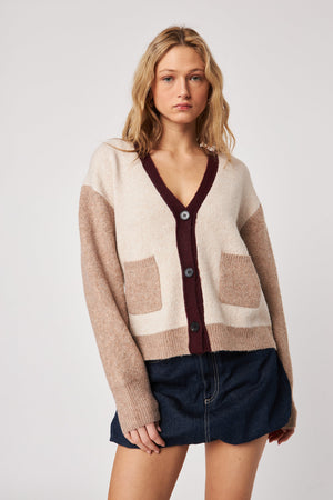 John + Jenn Sweater Smoky Merlot