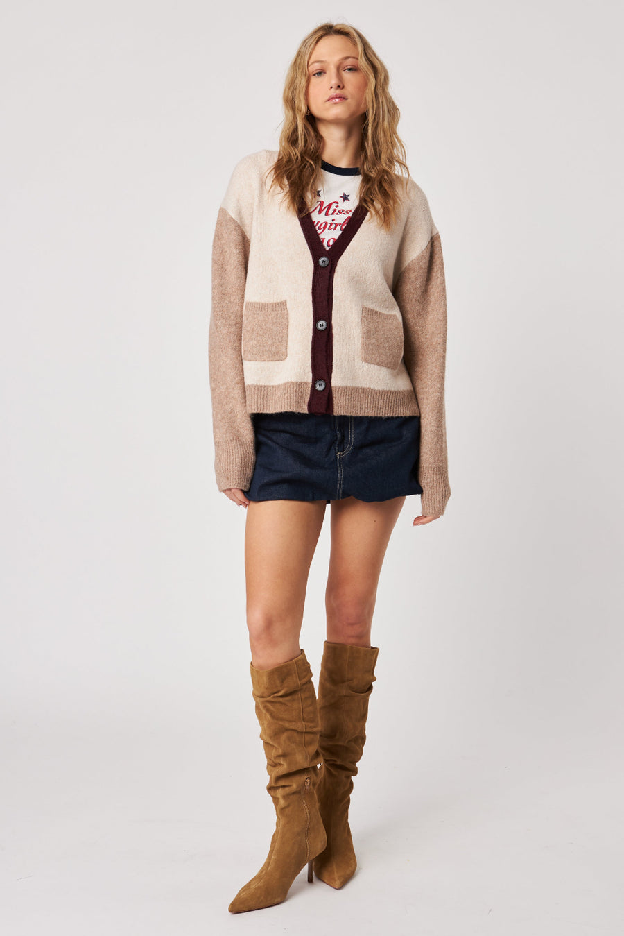 John + Jenn Sweater Smoky Merlot