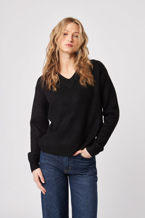 John + Jenn V Neck Sweater Caviar