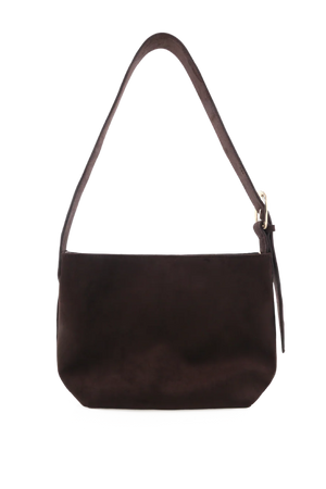 Billini Freya Shoulder Bag Dark Cacao Suede