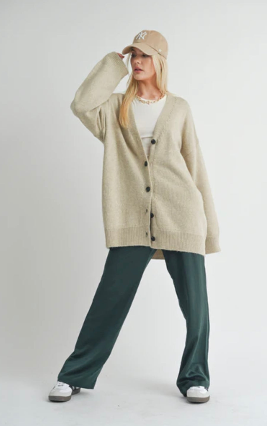 Sage the Label Sydney Oversized Cardi Natural