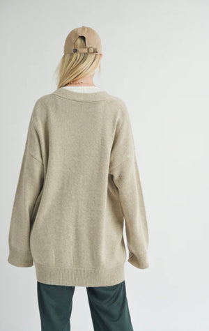 Sage the Label Sydney Oversized Cardi Natural