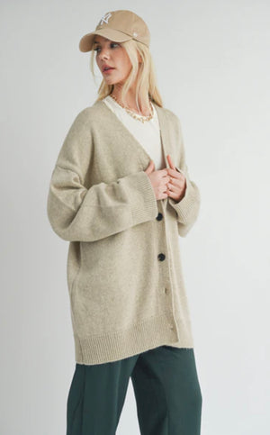 Sage the Label Sydney Oversized Cardi Natural