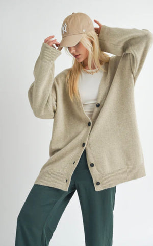 Sage the Label Sydney Oversized Cardi Natural