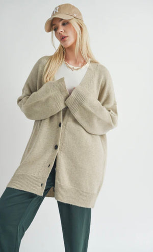 Sage the Label Sydney Oversized Cardi Natural