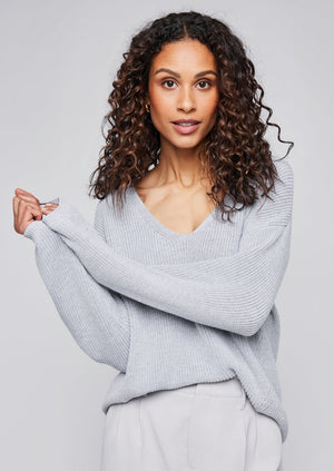 Gentle Fawn Tucker Sweater Heather Grey