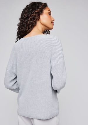 Gentle Fawn Tucker Sweater Heather Grey