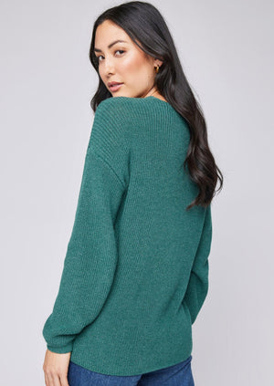 Gentle Fawn Tucker Sweater Heather Pine