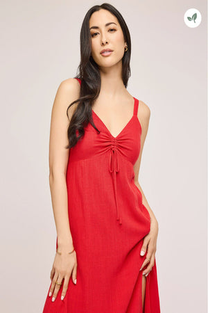 Gentle Fawn Cairo Midi Dress Red