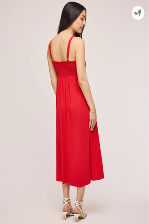 Gentle Fawn Cairo Midi Dress Red