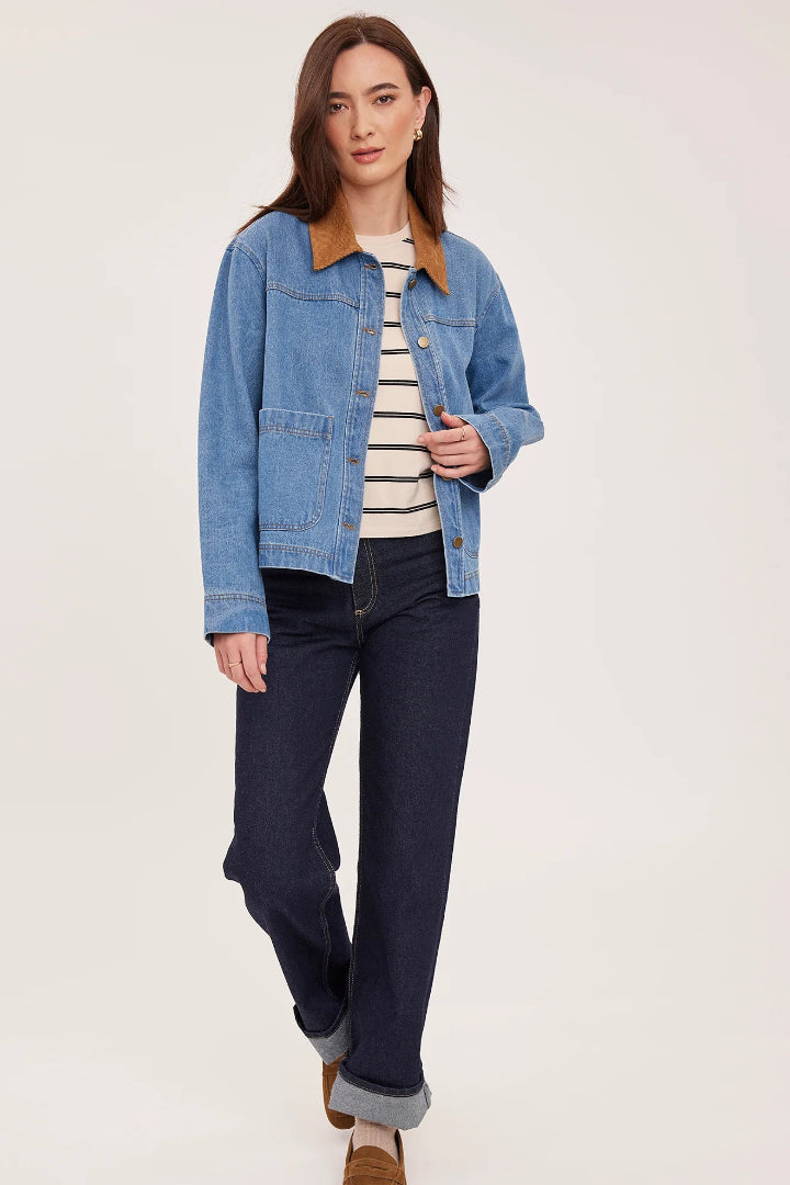 Gentle Fawn Connor Jacket Light Wash